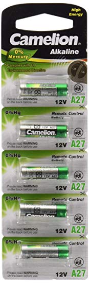Camelion LR 27A 12 V Plus Alkaline Battery (Pack of 5)