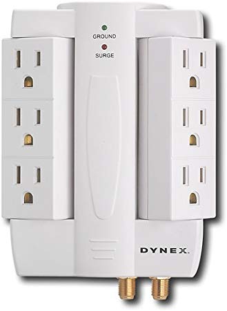 DynexTM - 6-Outlet Wall-Mount Surge Protector DX-6OUT