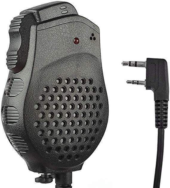 Baofeng VB-25 Dual-PTT Two Way Radio Speaker Microphone, Compatible with Baofeng GT-5TP, UV-82, UV-82L, UV-82HP, UV-82X3