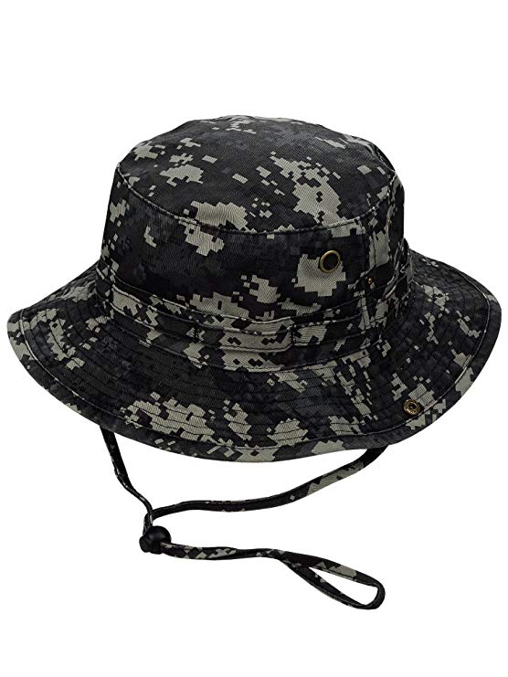 MG Men's Washed Cotton Twill Chin Cord Outdoor Hunting Hat