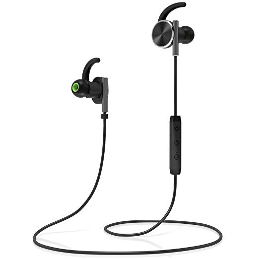 Symphonized LUX Bluetooth Headphones Lightweight Wireless In-Ear Noise-Isolating Earphones, Water and Sweat Resistant Earbuds with Mic and Volume Control for Gym, Workout, Running, Travel Works with iPhone, iPad, Samsung, Galaxy, Android, Smartphone, Tablet, PC, Mac, Computer, iPod, MP3 and More