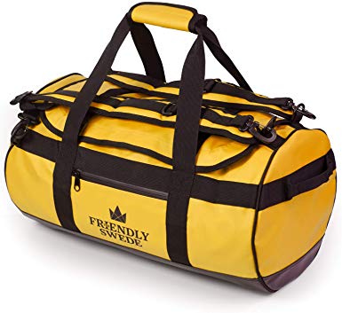 The Friendly Swede Duffel bag with Backpack Straps for Gym, Travel and Sports - SANDHAMN Duffle Waterproof Material