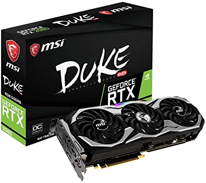 MSI GeForce RTX 2080 DUKE 8G OC, Black