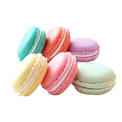 yueton Pack of 6 Colorful Mini Macaron Shape Storage Box Candy Jewelry Organizer Pill Case Container