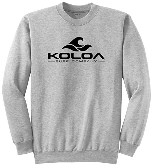 Joe's USA Koloa Surf Co. Wave Logo Sweatshirts in 28 Colors in Sizes S-4XL