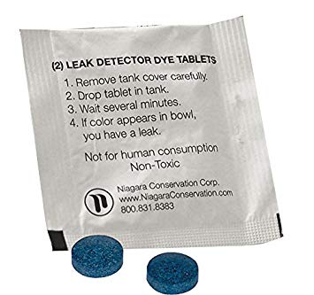 Leak Detection Tablets - Niagra Conservation | Leak Detection Toilet Dye Tablets | 6 Pack (SN3140-6)