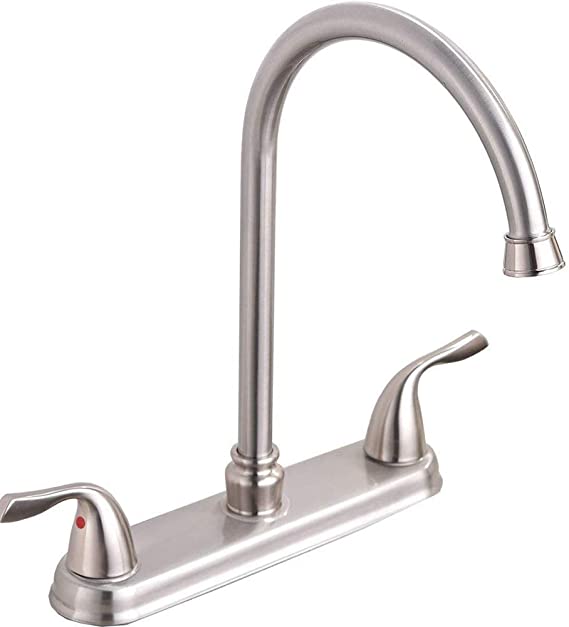 Hotis Stainless Steel Lead-Free Two Handle Kitchen Faucet,Faucet Kitchen Brushed Nickel
