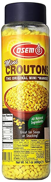 The Original Soup Croutons By Osem Mini Mandel Soup Almonds (Pack of 2)