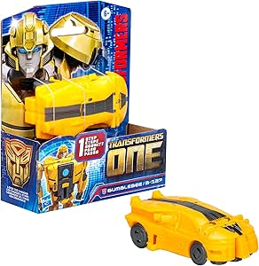 Transformers One Cog Changer Bumblebee (B-127) 4-Inch Robot Action Figure, Interactive Toys for Boys and Girls Ages 6 and Up