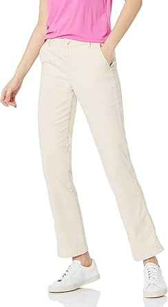 Amazon Essentials Women's Slim Fit, Straight Leg Stretch Twill Chino Pant