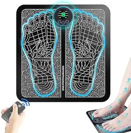 EMS Foot Massage for neuropathy feet massager with Remote Control for circulation and pain relief for Improved Circulation or Muscle Relaxation and Pain Relief