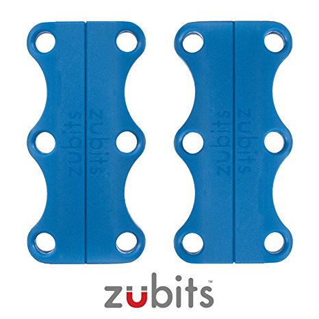 Zubits - magnetic shoe closures - Size #1 Kids / Size #2 Adults / Size #3 Lg. Adults/Sports - Never Tie Laces Again!