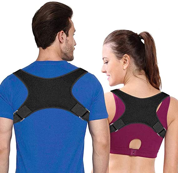 Posture Corrector for Men and Women, InaRock Upper Back Brace Straightener with Adjustable Breathable Clavicle Support Effective for Neck, Back and Shoulder Pain Relief Lumbar Support - Unisex