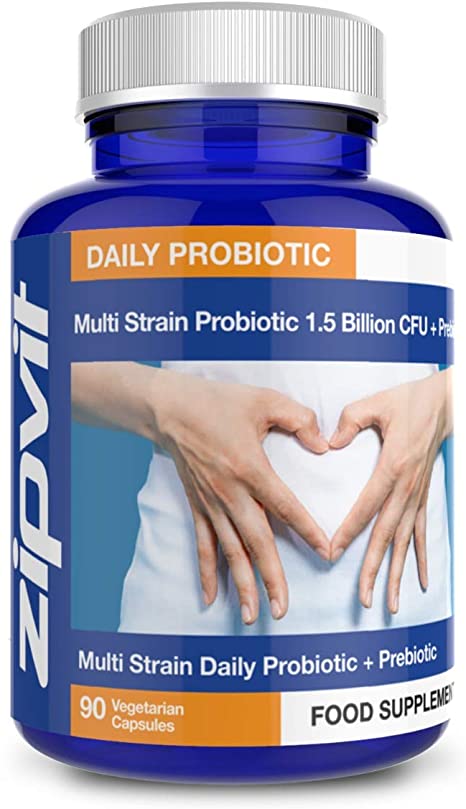 Bio Cultures Complex 5 Active Strains 1.5 Billion CFU Daily Multistrain Probiotic with Prebiotic, 90 Vegetarian Capsules. 100 Billion CFU Source Powder.
