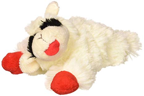 MultiPet MU48371 International 843140 Lambchop Plush Squeak Toy Mini for Pets, 6-Inch