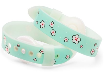 Psi Bands Acupressure Wrist Bands for the Relief of Nausea - Cherry Blossom