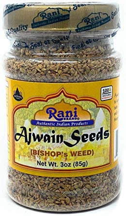 Rani Ajwain Seeds (Carom Bishops Weed) Spice Whole 3oz (85g) ~ Natural | Vegan | Gluten Free Ingredients | NON-GMO | Indian Origin