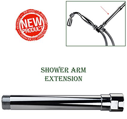 High Sierra's Exclusive All Metal Shower Arm Extension - Lowers Existing Shower Head/ Handheld Shower Unit. Available in: Chrome, Brushed Nickel, Oil Rubbed Bronze, or Polished Brass