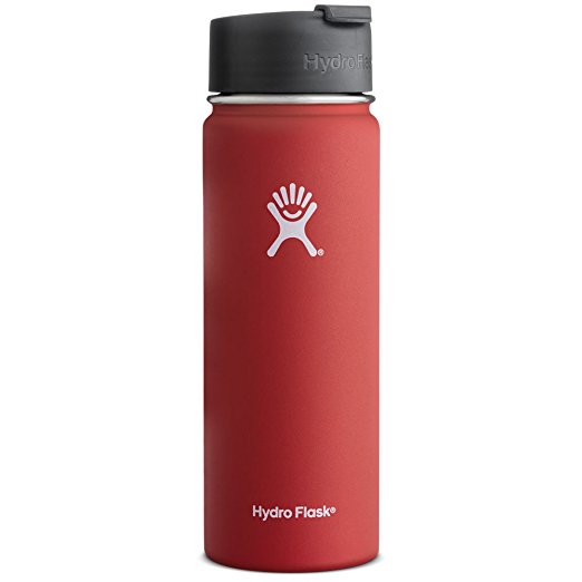 Hydro Flask Double Wall Vacuum Insulated Stainless Steel Water Bottle / Travel Coffee Mug, Wide Mouth with BPA Free Hydro Flip Cap