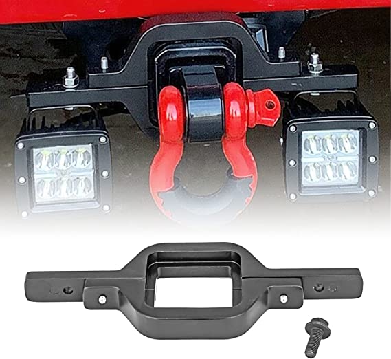 Dasen Tow Hitch Receiver Light Bar Mount Bracket Compatible with Dual LED Cube/Work Lights Pod Backup Rear Reverse Compatible with Rear Search Lighting Compatible with Dodge RAM 1500 2500 3500
