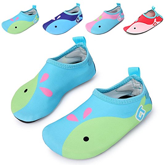 WXDZ Kids Water Shoes Swim Shoes Mutifunctional Quick Drying Barefoot Aqua Socks for Beach Pool