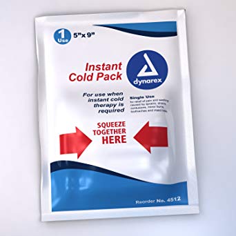 Dynarex Instant Cold Pack, 5 Inches X 9 Inches, 24-Count