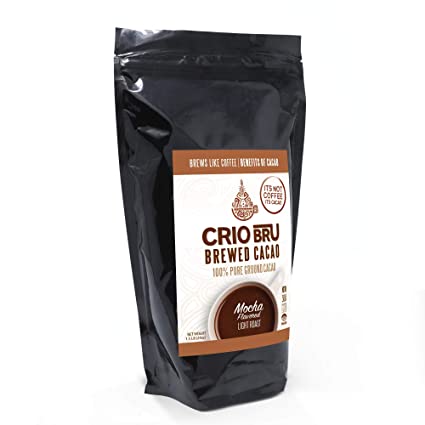 Crio Bru Brewed Cacao Mocha Flavored 24oz (1.5 lb) Bag | Natural Healthy Brewed Cacao Drink | Great Substitute to Herbal Tea and Coffee | Keto, Whole-30, Paleo, Low Calorie Honest Energy