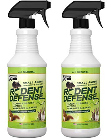 Exterminators Choice Small Animal Protection 2 Pack Rodent Repellent for Rodents, Rats Squirrels mice Nesting/Chewing-All Natural-Rats, Squirrels & Others…