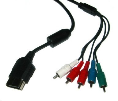 Silver-Plated HDTV High-Definition TV Component Cable for Xbox (Bulk Packaging)