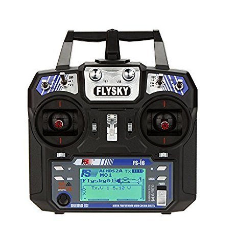 GoolRC FS-i6 AFHDS 2A 2.4GHz 6CH Radio System Transmitter for RC Helicopter Glider with FS-iA6 Receiver