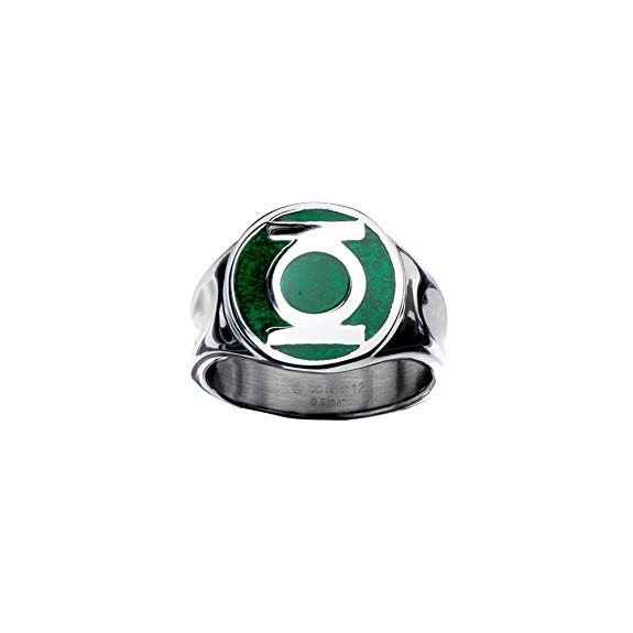 Animewild DC Comics The Green Lantern Logo Ring