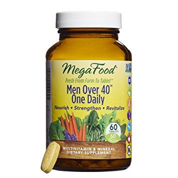 MegaFood - Men Over 40 One Daily, Multivitamin to Promote Immune Health, 60 Tablets