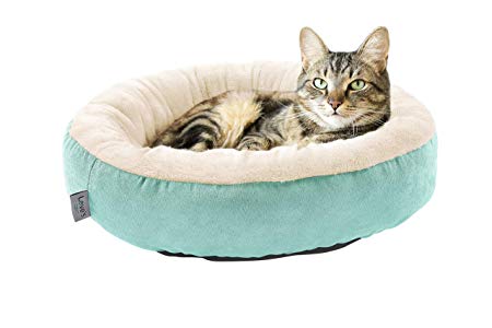 Love's cabin Round Donut Cat and Dog Cushion Bed, 20in Pet Bed For Cats or Small Dogs, Anti-Slip & Water-Resistant Bottom, Super Soft Durable Fabric Pet Supplies, Machine Washable Luxury Cat & Dog Bed