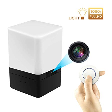 DEXILIO WiFi Hidden Camera Night lamp,1080P HD Wireless Spy Night Light Mini Nanny Cam with Motion Detection for Home Office Security Surveillance,App Control & Remote Viewing and Free 32GB Card