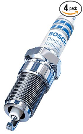 Bosch 9622 Double Iridium Pin to Pin Spark Plug, Up to 4X Longer Life (Pack of 4)