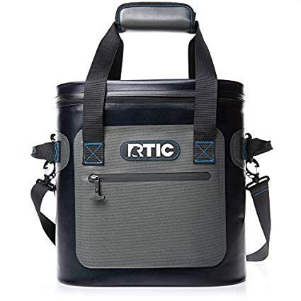 RTIC Soft Pack 20 Can Cooler with Flip Top (Blue & Grey)