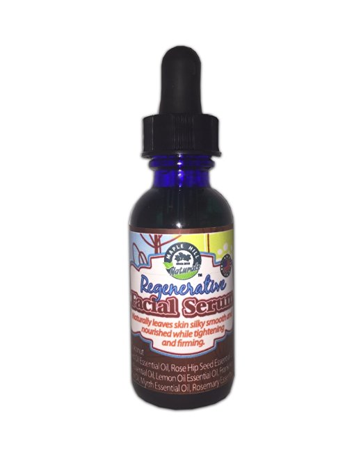 Maple Hill Naturals: Regenerative Facial Serum - Powerful Essential Oil, Jojoba Oil, Apricot Kernel Oil, Coconut Oil, Argan Oil - Anti Aging Anti Wrinkle Serum - 100% All Natural
