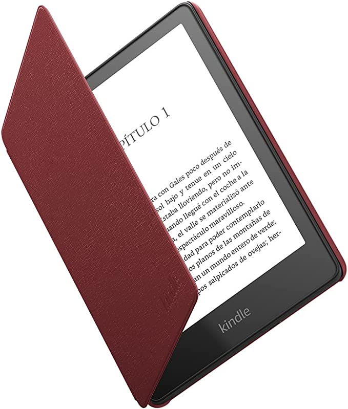 Funda de piel para Kindle Paperwhite de Amazon | Compatible con el Kindle Paperwhite de 11.ª generación (modelo de 2021), Burdeos