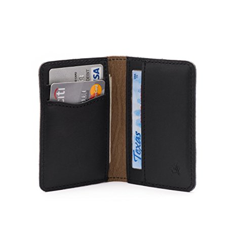 Saddleback Leather Front Pocket Bifold Wallet- 100% Full Grain Leather, RFID Shielded Thin Bifold Wallet with 100 Year Warranty