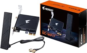 GIGABYTE WiFi 7 GC-WIFI7 (802.11/ Tri-Band WiFi/Bluetooth 5.3/ 4K-QAM/PCIe Expansion Card)