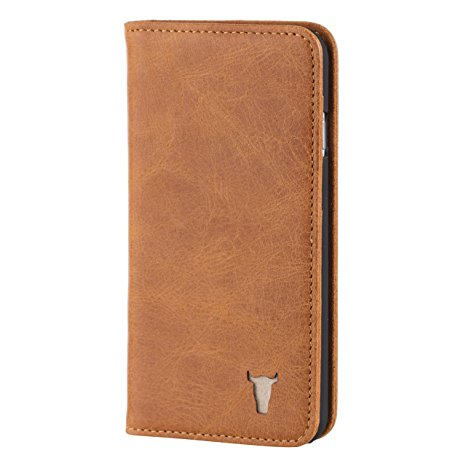 iPhone 6S Case, Leather. Premium USA Tan, Cowhide Leather Stand Case by TORRO (For iPhone 6 and iPhone 6S)