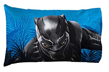 Jay Franco Marvel Black Panther 1 Pack Pillowcase - Double-Sided Kids Super Soft Bedding (Official Marvel Product)