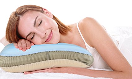 Soft Cooling Gel Memory Foam Pillow - Advanced Three Fabric Cover Promotes Comfort and Cooling
