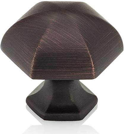 Southern Hills Oil Rubbed Bronze Cabinet Knobs - Pack of 5 - Kitchen Cupboard Knobs Cabinet Hardware - Drawer Pulls SHKM023-ORB-5