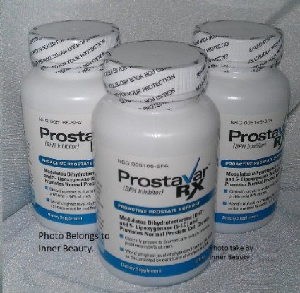 Prostavar Rx Prostate Support with Saw Palmetto - 3 Bottles