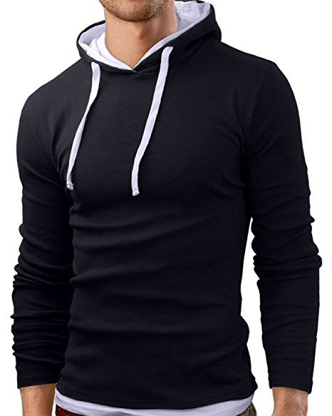StyleDome Men's Lightweight Blend Long Sleeve Adult Hoodies Sweatshirt Jacket