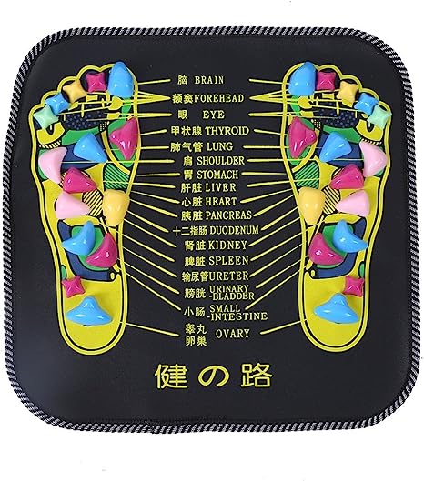 Foot Massage Mat,Stone Foot Massager Foot Circulation Massager for Long-Sitting Elderly, Students and Office Workers