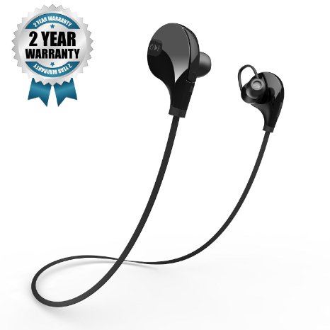 Bluetooth headphones, Gohitop JD-103 Bluetooth Stereo Sweat proof, Jogger, Running, Sport Earbuds with Mic Hands-free Calling (Black)