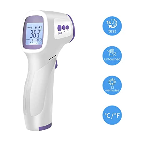 Infrared Forehead Thermometer, Non Contact Digital Forehead Thermometer for Adults, Baby Thermometer. Forehead Ear Digital Thermometer No Touch