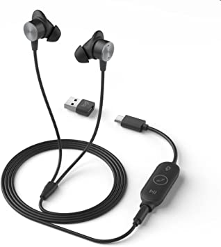 Logitech Zone Wired Earbuds with Noise Cancelling Mic